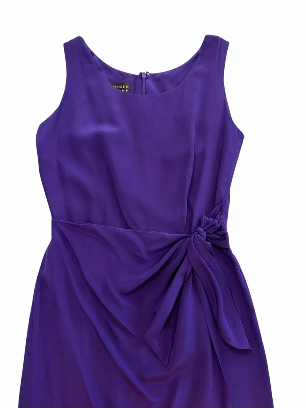 Spenser Jeremy Purple Silk Sheath Sleeveless Column Tank Dress Size 4 Maxi Soft - Picture 5 of 15